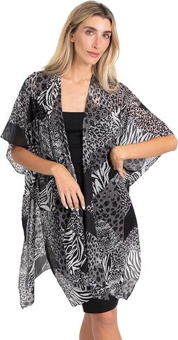 Jessica McClintock Beach Cover Up Swimsuit Sheer Kimono Cardigan in Saudi Arabia