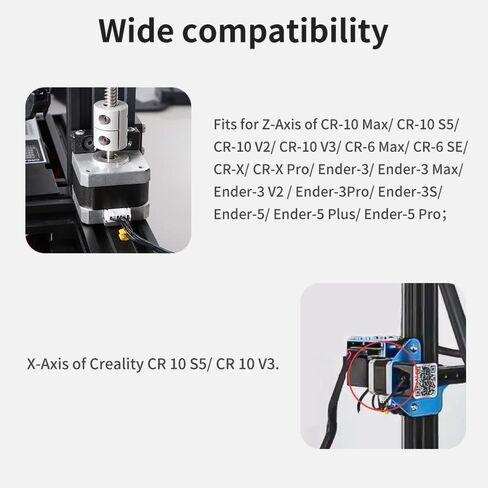 محرك متدرج للطابعة ثلاثية الأبعاد الرسمية من Creality، 42-34(Z) محرك متدرج للطابعة ثلاثية الأبعاد 2 المرحلة 0.8A 1.8 درجة 0.4 نانومتر، متوافق مع سلسلة Z-Axis CR-10 سلسلة Ender-5 وسلسلة Ender-3 in Kuwait