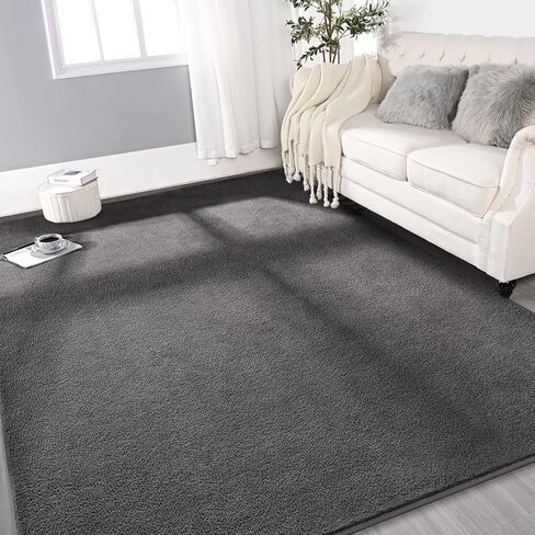 Ultra Soft Round Area Rugs for Living Room Bedroom, 4x4 Feet Black Thickened Memory Foam Modern Indoor Circle Carpets, Non-Slip Comfy Circular Rug for Boys Girls Nursery Room Home Decor in Saudi Arabia