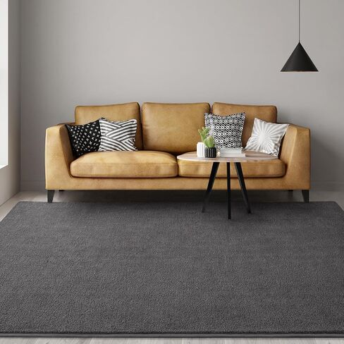 Ultra Soft Round Area Rugs for Living Room Bedroom, 4x4 Feet Black Thickened Memory Foam Modern Indoor Circle Carpets, Non-Slip Comfy Circular Rug for Boys Girls Nursery Room Home Decor in Saudi Arabia