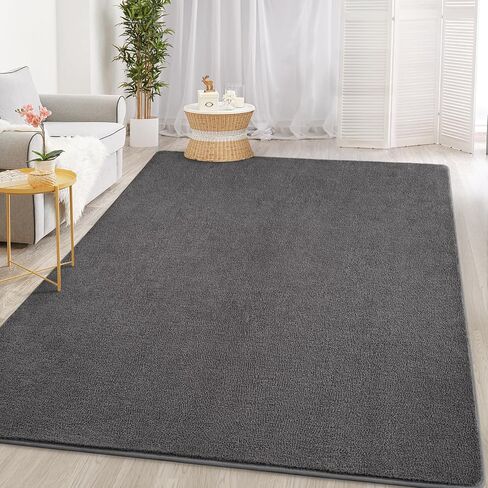 Ultra Soft Round Area Rugs for Living Room Bedroom, 4x4 Feet Black Thickened Memory Foam Modern Indoor Circle Carpets, Non-Slip Comfy Circular Rug for Boys Girls Nursery Room Home Decor in Saudi Arabia