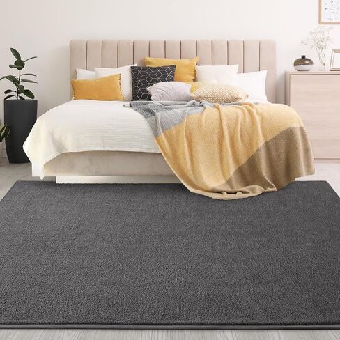 Ultra Soft Round Area Rugs for Living Room Bedroom, 4x4 Feet Black Thickened Memory Foam Modern Indoor Circle Carpets, Non-Slip Comfy Circular Rug for Boys Girls Nursery Room Home Decor in Saudi Arabia