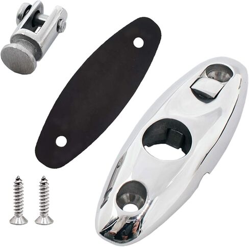 YANYU 2 قطعة Bimini علوي سريع الفك مفصل سطح السفينة 316 مركب من الفولاذ المقاوم للصدأ جانب جبل مفصل دوار مع مسامير وحشية مطاطية in Kuwait