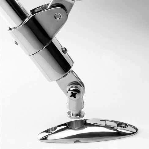 YANYU 2 قطعة Bimini علوي سريع الفك مفصل سطح السفينة 316 مركب من الفولاذ المقاوم للصدأ جانب جبل مفصل دوار مع مسامير وحشية مطاطية in Kuwait