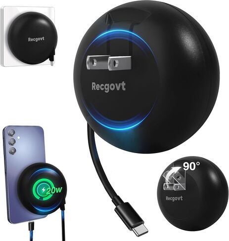 2024 Portable Wall Charger, Fast Charging, Only for Type C Charging Port Series, 3-in-1 Equipped with Retractable USB C Cable & Wall Plug and 60% Coverage 2500mAh Battery, for Travel & Office in Saudi Arabia