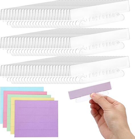 BTSKY 4.1 Inch Clear Hanging File Folder Tabs and Inserts, Plastic File Folder Labels Tabs and Inserts Divider Index Tabs for Organizing and Distinguishing Hanging Files Quick Identification(125 Pcs) in Saudi Arabia