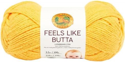 Lion Brand Yarn - Feels Like Butta - 6 Pack (Golden Sunshine) in Saudi Arabia