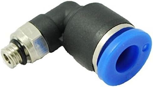 MTL 4-M6 Push to Connect L Shaped Elbow Male Fitting, 4 mm OD, M6 (Pack of 10) in Saudi Arabia