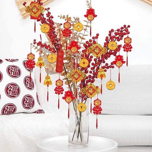 44 جهاز كمبيوتر شخصى زينة السنة الصينية الجديدة، مهرجان الربيع الصينية عقدة شنقا الحلي لاكي فو النحاس عملة المعلقات السنة القمرية الجديدة الزينة التنين السنة الجديدة الحلي المنزل مكتب سيارة شجرة ديكور in Kuwait