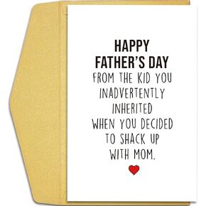 Happy Fathers Day Card for Stepdad, Funny Fathers Day Card, Stepdad Father Day Card