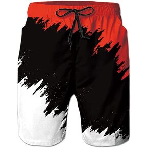 Belovecol Mens Swim Trunks Summer Cool Quick Dry Board Shorts Bathing Suit with Side Pockets Mesh Lining S-3XL
