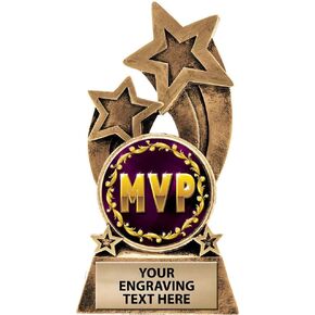 Crown Awards MVP Trophy, 5.5" Glory Resin MVP Trophies with Free Custom Engraving Prime