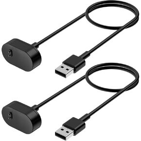 Oumida 2 Pack Charger for Fitbit Inspire/Inspire HR/Ace 2 Replacement USB Charging Cable 0.98FT Durable Portable Charging Dock Cord for Fitbit Inspire/Inspire HR/Ace 2 Accessories (30cm)