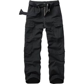TRGPSG Mens Cargo Pants Casual Hiking Pants Camo Outdoor Streetwear Travel Trousers with Multi Pocket