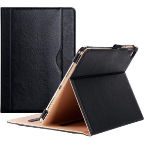 ProCase for iPad Pro 9.7 Case 2016 (Old Model), PU Leather Stand Folio Cover for iPad Pro 9.7 Inch (A1673/A1674/A1675) with 3 Viewing Angles & Pencil Holder & Document Card Pocket -Black