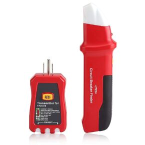Circuit Finder,Circuit Breaker Finder Professional Automatic Circuit Breaker Finder Sensitivity,Electrical Breaker Finder with Led Indicator Adjustable Socket Tester Diagnostic-Tool
