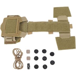 Helmet Battery Pouch Counterweight Pouch Nylon Universal Helmet Battery Pack Balance Weight Bag with Hook and Loop for Shooting Hiking Camping