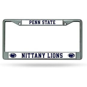 Rico Industries NCAA Penn State Nittany Lions Standard Chrome License Plate Frame , 6 x 12.25-inches