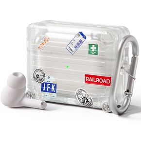 Miak Compatible Airpods Pro 2nd/1st Generation Case Clear with Keychain, Soft TPU Airpods Pro 2 Gen Case Protective Cover Shockproof Case for Airpods Pro Gen 2nd/1st 2023/2022/2019[Transparent]