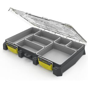 Colony 15T (Thin) Modular Tackle Box, Customizable Waterproof Tackle Box, Plastic Organizer Box, Fishing Tackle Storage, Small Parts Box, Terminal Tackle Box