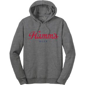 Tee Luv Retro Hamm's Beer Logo Hoodie - Hooded Hamms Brewery Logo Sweatshirt