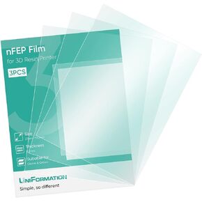 GKtwo nFEP Film Release Films for all SLA LCD Resin Printer, 275mm*190mm*0.2mm (3PCS)
