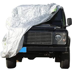 Car Cover Waterproof All Weather, Outdoor Car Covers for Automobiles,Hail UV Snow Wind Protection for Land Rover Defender 90 2004-2023 Full Exterior Covers Auto Accessories (for Defender 2004-2018)