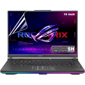 2 Pack HD Crystal Clear Screen Protector for 2023 16 inch ASUS ROG Strix G16/ASUS ROG Zephyrus M16/S16 16"/Zephyrus Duo 16 16" Gaming Laptop. Eye Protection & Anti Fingerprint Screen Filter.