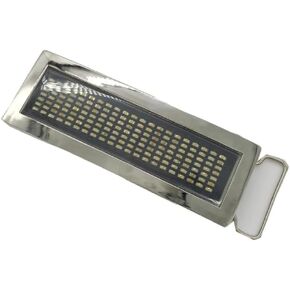 DIY Text Name Flash Chrome LED Scroling Belt Buckle Party 3 Colors Options
