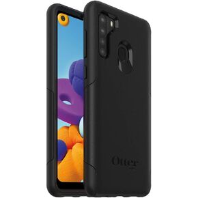 OtterBox Galaxy A21 Commuter Series Lite Case - BLACK, slim & tough, pocket-friendly, with open access to ports and speakers (no port covers),