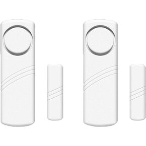 2 Pack Door Alarm Home Security Wireless Window Alarm Sensor, Wireless Door Alarm for Home Security, Cabinet Open Alarm Pool Door Alarm for Kids Safety Child Toddler Door Open Alarm Sensor