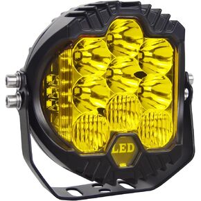 AUXTINGS 5 inch 50W White Side Shooter LED Work Light Bar Off Road Driving Light Spot Flood Combo Driving Lamp IP67 Waterproof Fog Lights for Jeep Truck ATV SUV Car Boat,10-30V