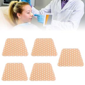 5 PCS Thermoplastic Nasal Splints,Trapezoid Nose Brace Splints Nose External Support Protector for Nose Brace Fracture, Rhinoplasty Septoplasty Surgery, ENT, Orthopedic Immobilization