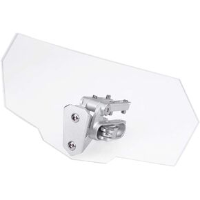 Transparent Windshield, Duokon Motorcycle Universal Adjustable Windscreen Wind Deflector Windshield Fit for Most Motorcycle (Abs)