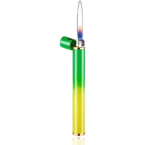 Unique Cute Pink Gradient Mini Lighter Creative Wheel Design, Butane Lighter Refillable Novelty Lighter for Fireplace Candle Camping BBQ (No Butane Fuel) (17)