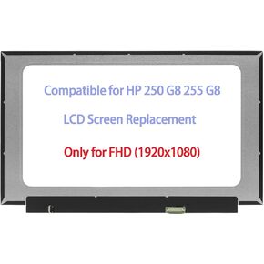 15.6" Replacement for HP 250 G8 255 G8 LCD Screen Replacement Display Panel FHD 1920×1080 (Only for Non Touch)