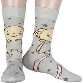 Harry Potter Dobby The Elf Socks 3D Ears Chibi Character Adult Stretchy Crew Socks For Men Women 1 Pair