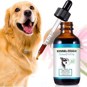 Kennel Cough for Dogs, 60Ml Kennel Dog Cough Treatment, Effective Relieving Dogs Cough Symptoms, Kennel Cough Medicine for Dogs Herbal Drops for All Breeds & Sizes, Supplement for Dogs Itch in Saudi Arabia