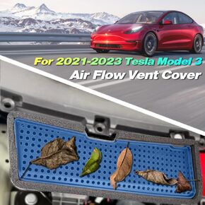 KEYOOG Fit 2021 2022 2023 Tesla Model 3 Air Intake Grille, ABS Plastic Air Vent Intake Air Flow Vent Protection Cover Inlet Cover