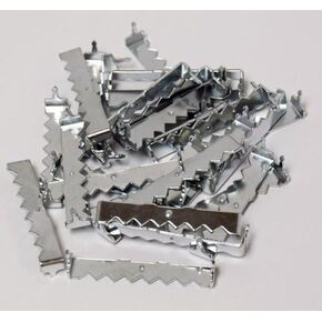 Extra Heavy Duty Large 1-3/4" No Nail Sawtooth Picture Hangers - Zinc Plated 100-Pack