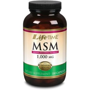 LIFETIME MSM, Capsule (Btl-Glass) 1000mg | 180ct