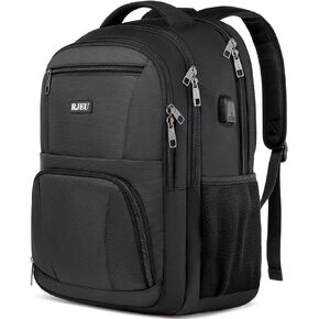 Backpack for Women, School Backpack for Teens Girls, College Students, with 15.6 inch Laptop Sleeve, Travel Computer Mochila with 3 Compartments, Ergonomic Straps - Bookbag Beige