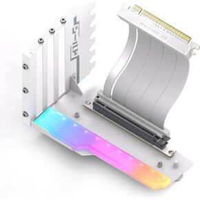 EZDIY-FAB Shield ARGB Vertical GPU Mount, 115mm PCIe 4.0 Riser Cable, Black in Kuwait