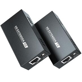 PWAYTEK HDMI Extender 165ft/50M Lossless Transmission Over Cat5e/6/7 Ethernet - Extends 1080P Audio & Video, Supports POC, 3D, HDMI 1.3, HDCP 1.2, EDID