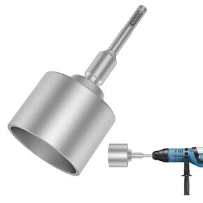 SDS MAX Shank T Post Driver Attachment for 2.56 Inch Ground Rod SDS MAX Hammer Drills Attachment for SDS Max Post Driver Fence Post Pounder and Metal Fence Post Driver(2.56 Inch Diameter Head)