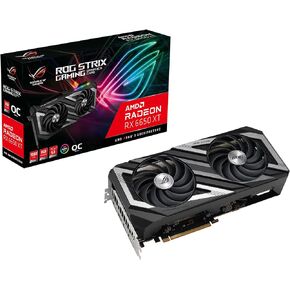بطاقة رسومات الألعاب ASUS ROG Strix AMD Radeon RX 6650 XT OC Edition (AMD RDNA 2، PCIe 4.0، 8 جيجابايت GDDR6، HDMI 2.1، DisplayPort 1.4a، تصميم مروحة Axial-tech، Super Alloy Power II، GPU Tweak II) in Saudi Arabia
