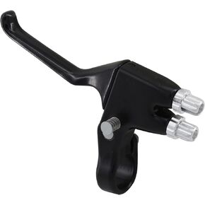Synchronized Brake Lever Black Single Left Handed, Dual Layer Bicycle Brake Lines for Cantilever and Caliper Brakes