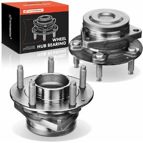 A-Premium 2 x Front or Rear Wheel Bearing and Hub Assembly with 5-Lug Compatible with Chevrolet & Buick & Cadillac - 2016-2021 - Malibu, Lacrosse, Regal Sportback, Envision, CT4