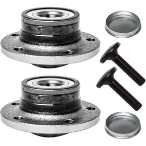 512319 x2 (For FWD,32mm Bearing) Rear Wheel Hub and Bearing Assembly Compatible With 15-18 Au-di Q3 /16-19 VW Beetle,09-17 CC,07-16 Eos,06-22 Passat,09-17 Tiguan # 1T0598611