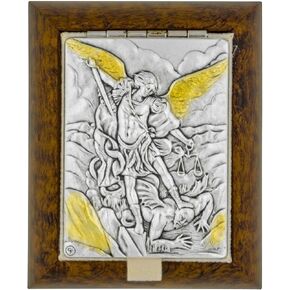Small Decorative Rosary Keepsake Box with Saint Plaque (Saint Michael The Archangel)